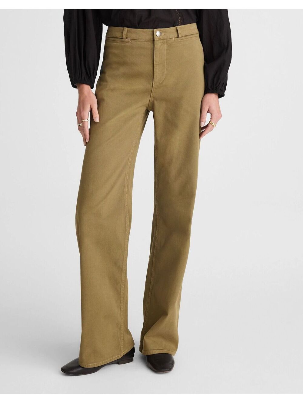 NWT Madewell The Wide-Leg Pant in Twill - Size 26 - MSRP $138